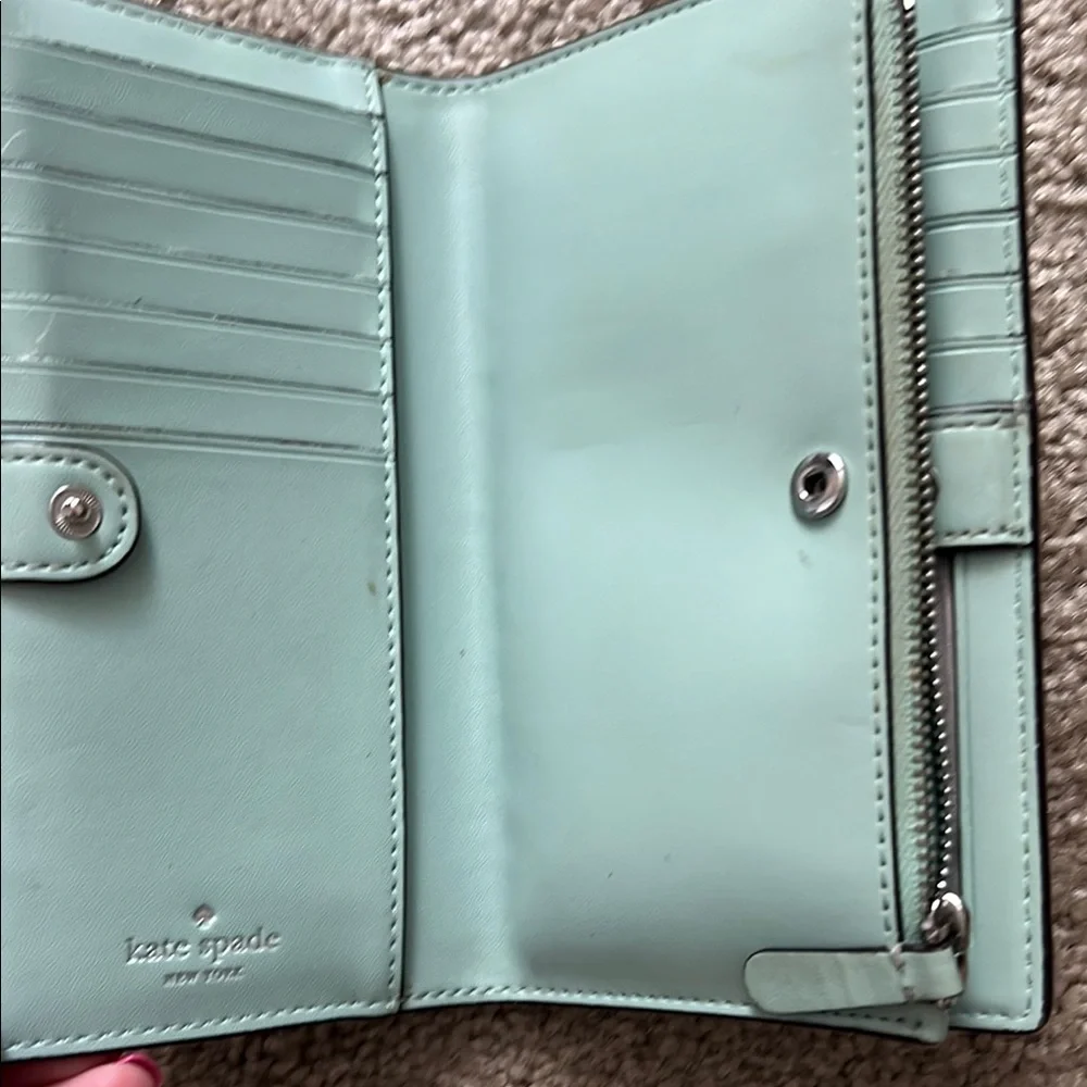 Kate Spade Green Satchel Smooth Leather Dome - Picture 6 of 7